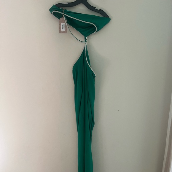 Meshki Green Strapless Cutout Dress - Picture 4 of 10